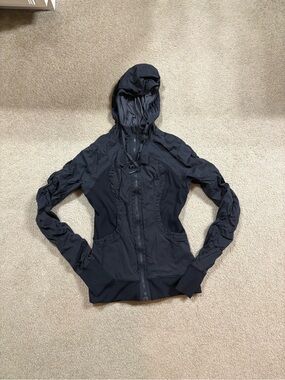 Lululemon Dance Studio Black Hooded Zip Reversible Jacket